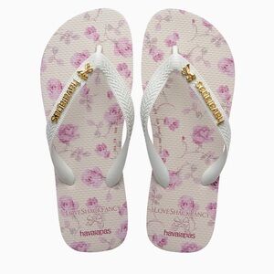 NIB LoveShackFancy X Havaianas Women's Sterling Dusk Top Flip Flops
Size 7/8